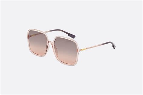 DiorSostellaire1 Pink Square Sunglasses 